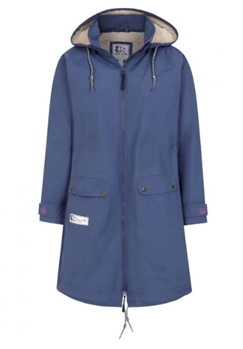 Lazy Jacks Snug Lined Waterproof Coat - Marine
